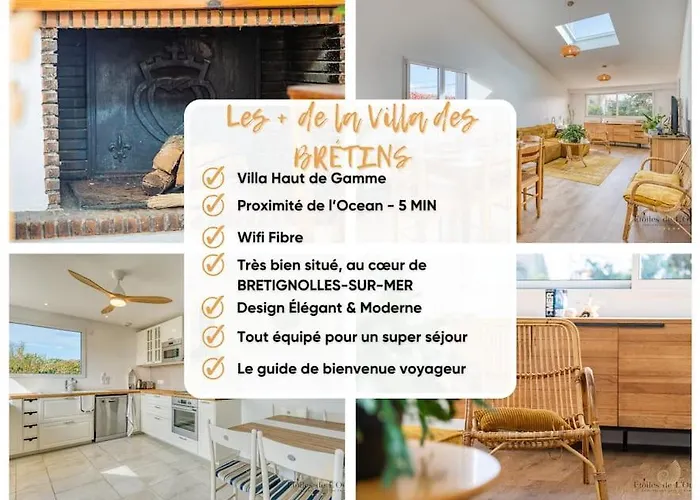 Maison Familiale Piscine Chauffee Jardin D'ocean Brétignolles-sur-Mer